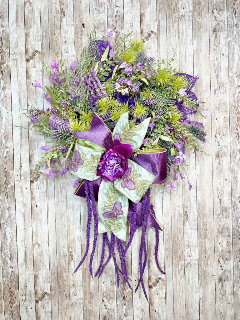 floral grapevine wreath