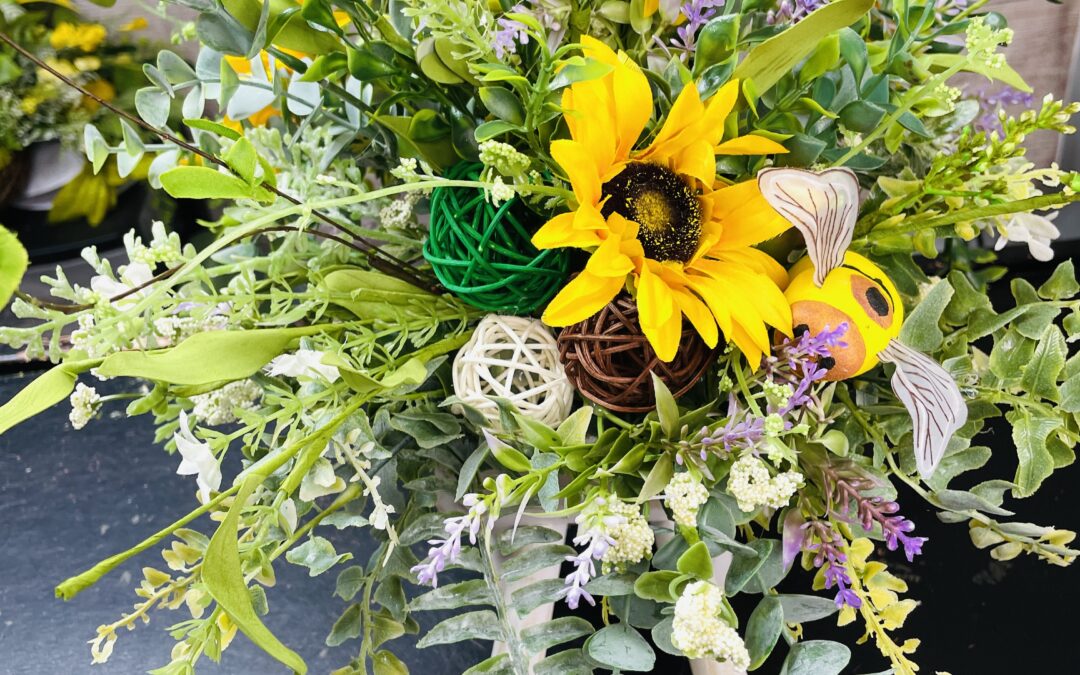 Wheel Barral Centerpiece -Meghan – REPLAY