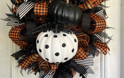 Budget Friendly Halloween Wreath- Coach Jordan – REPLAY