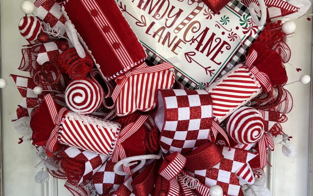 Welcome to Candy cane Lane Wreath- Coach Jordan – REPLAY