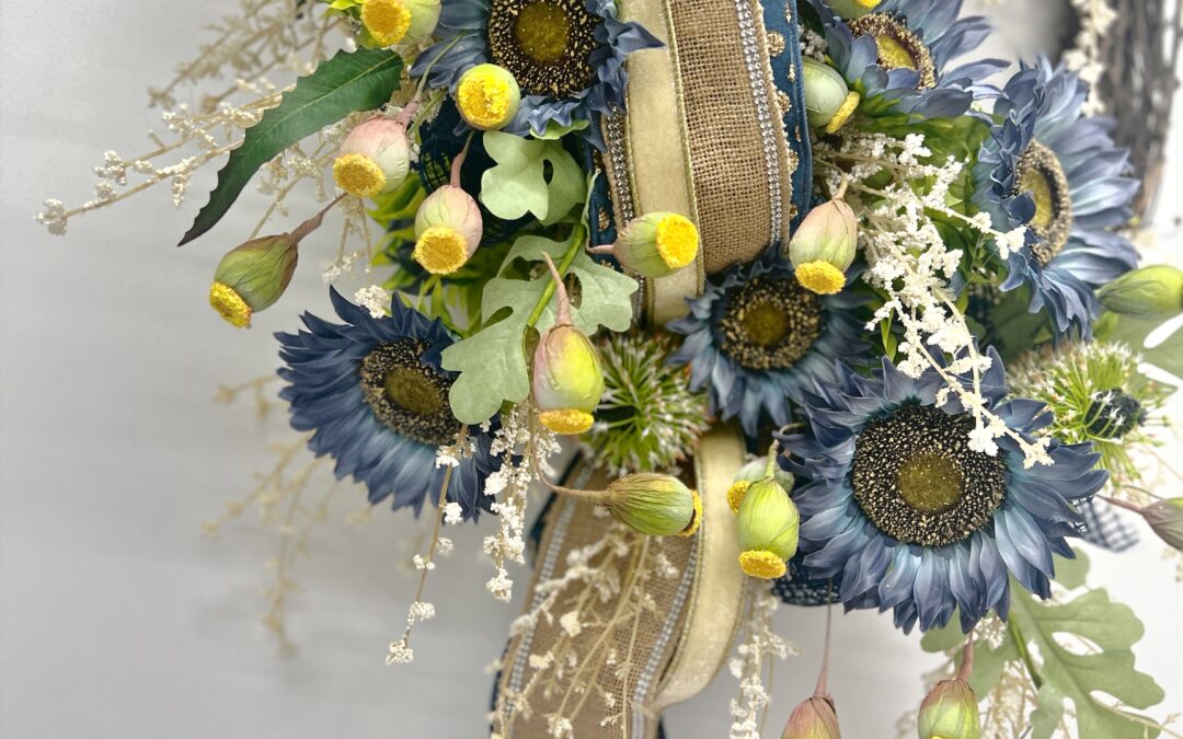 Blue Sunflower Grapevine ~ Fancy – REPLAY