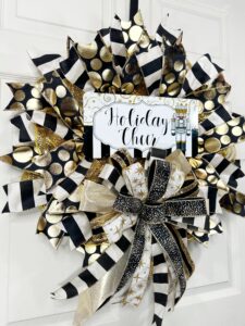 Wreath for New Year's Eve Decor