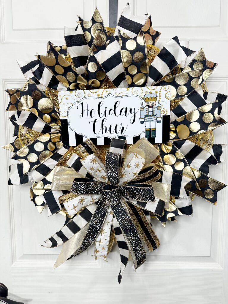 Wreath for New Year's Eve Decor