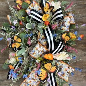 Meghan Spring Wreath with butterflies
